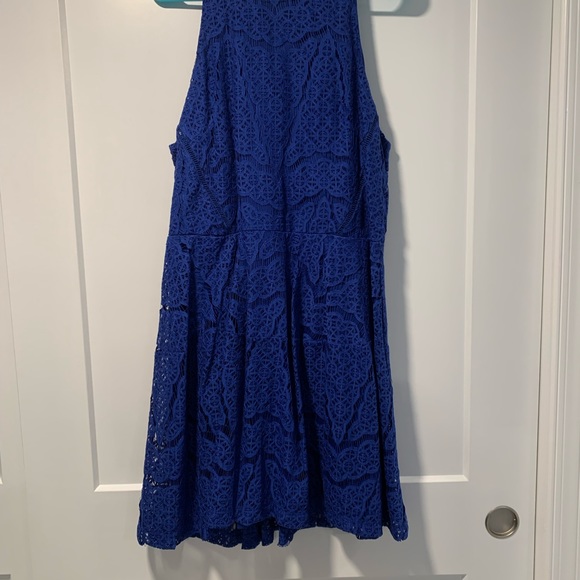 Mossimo Lace Fit and Flare Skater Dress - Uniform Blue - Picture 5 of 6